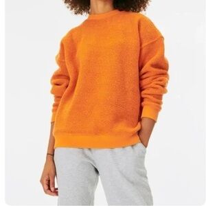Outdoor Voices Megafleece Orange Crewneck Sweatshirt